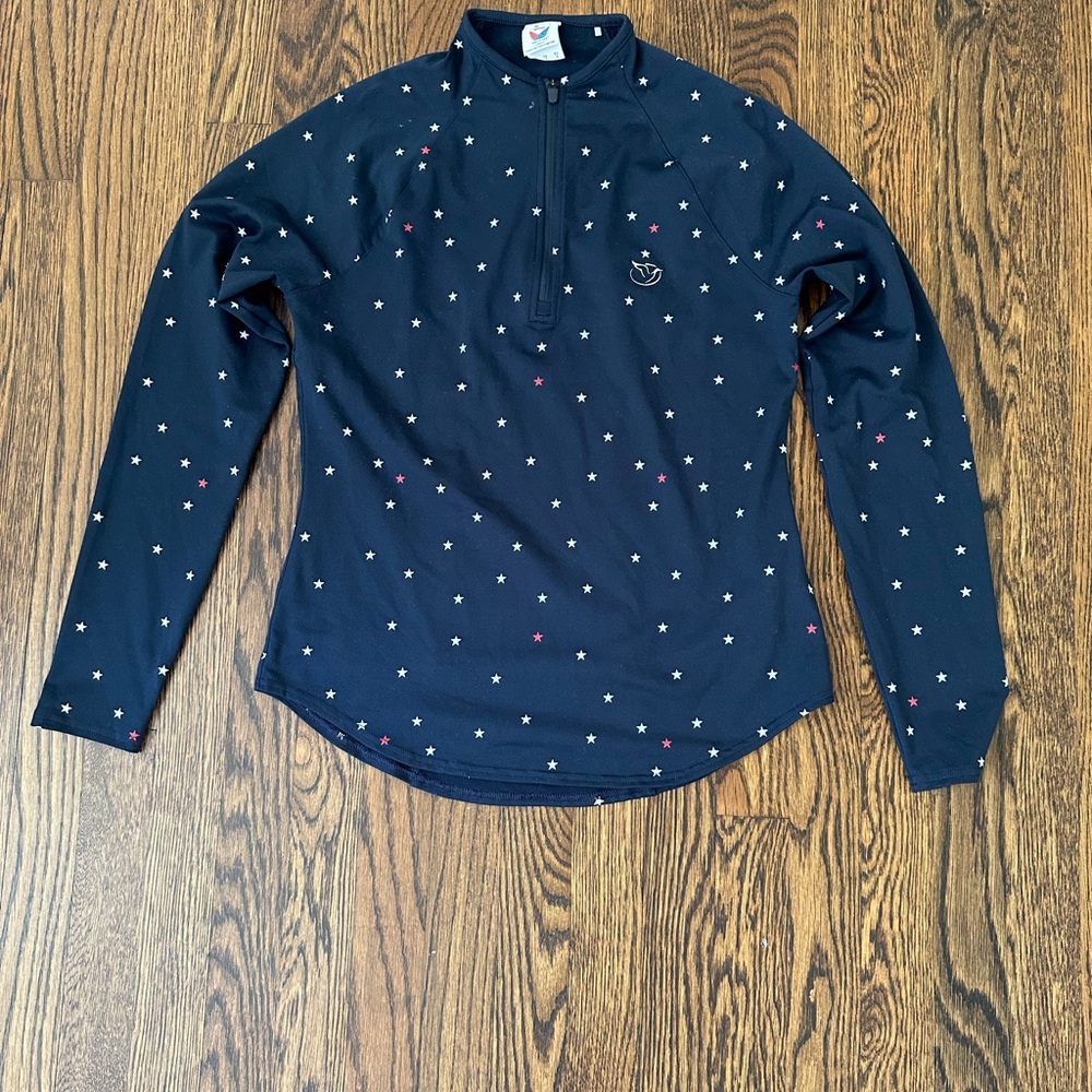 Puma Navy Star Long Sleeve Top